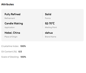 พาราฟินแว็กซ์สีขาวบริสุทธิ์แบบกำหนดเองได้ |   วัตถุดิบสำหรับบรรจุภัณฑ์อาหารเกรดอุตสาหกรรมเกรดอาหารและเทียน - Product Image 6