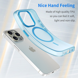 Xu Hướng Mới <span class=keywords><strong>Matte</strong></span> Không Dây Sạc Điện Thoại Trường Hợp Đối Với Iphone15 16 Pro <span class=keywords><strong>TPU</strong></span> Từ Trường Hợp Điện Thoại Đối Với <span class=keywords><strong>iPhone</strong></span> 15 14 13 12 - Product Image 2