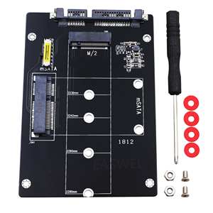 <span class=keywords><strong>2</strong></span>英寸1 NGFF M.<span class=keywords><strong>2</strong></span> B + M密钥迷你pci-e或mSATA SSD到SATA III适配器卡 - Product Image 6
