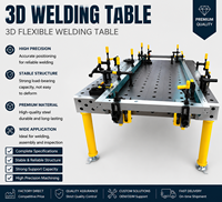 Plateforme de soudage 3D nitrurée, table de soudage modulaire à grille perforée pour atelier de soudage métallique