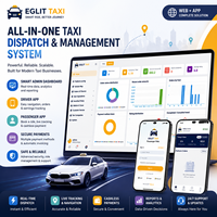 Desarrollo Personalizado de Sistema de Gestión de Taxis, Aplicación para Conductores y Pasajeros con Soporte para Posicionamiento GPS, Software de Marca Blanca