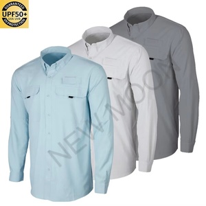 Customized Fishing Long Sleeve Button Fishing Shirt Sun Protection Men's Sportswear Outdoor Fishing Clothes - Product Image 5