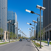 Lampadaire solaire LED monocristallin 100W à haute luminosité, étanche IP66, pour extérieur, angle de faisceau 140°, garantie 3 ans