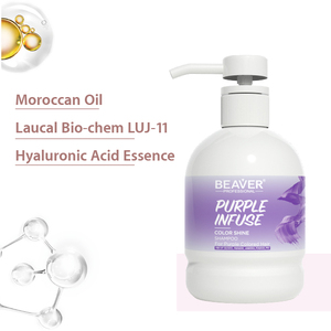 Commercio all'ingrosso Private Label olio di Argan tintura per capelli naturale a lunga durata colore viola <span class=keywords><strong>Shampoo</strong></span> per capelli neri per le donne - Product Image 2