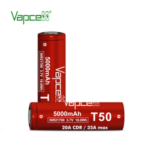 Batterie haute performance <span class=keywords><strong>Vapcell</strong></span> T50 <span class=keywords><strong>21700</strong></span> 5000mah 20A Courant de décharge continu 35A Max Haute puissance pour pack de batteries - Product Image 3