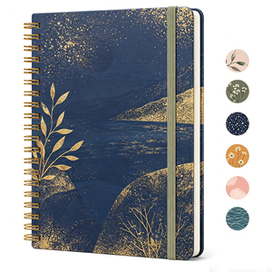 Carnet à spirale personnalisé en gros, carnet à couverture rigide avec élastique, carnet de croquis et de peinture OEM, journal intime pour enfants - Product Image 5