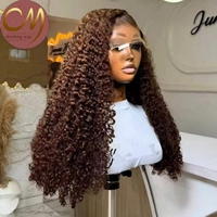 Peluca frontal de encaje 5x5 de cabello humano, densidad 250%, encaje HD, sin pegamento, pre-arrancada, pre-cortada, para mujeres negras, con raya lateral