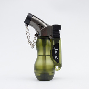 Briquet à jet de flamme réglable <span class=keywords><strong>rechargeable</strong></span> au <span class=keywords><strong>gaz</strong></span> butane visible, <span class=keywords><strong>mini</strong></span> bouteille de vin créative - Product Image 6