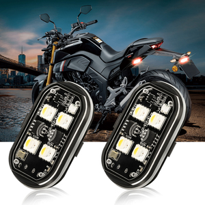 ไฟ LED ไร้สายใต้ท้องรถ ไฟสโตรบขนาดเล็กสำหรับอากาศยาน ชาร์จผ่าน USB 7 สี 10W 12V สำหรับรถยนต์ จักรยานยนต์ - Product Image 6