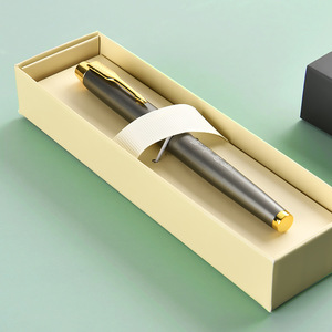 Nanmu <b>Pen</b> Gift <b>Box</b> Rectangle Paperboard High-end Business Gift With Custom Logo UV Printing - Product Image 2