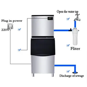 Máquina para hacer bloques de hielo Cbfi de hoteles de alto nivel de seguridad