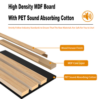 Panneaux acoustiques modernes en bois pour usage commercial, avec une réduction sonore élevée, pour bureaux, studios, salles de classe, entrepôts, gymnases et hôtels