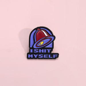 Humorístico I SHIT MYSELF esmalte Pins divertido Retro campana Metal broches mochila ropa solapa insignias joyería regalo para niños amigos - Product Image 2