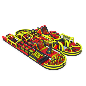 En-14960 khổng lồ trẻ em & người lớn lâu đài bouncy giải trí ngoài trời tuyệt vời điên rồ chạy đua sự kiện 5K chướng ngại vật bơm hơi - Product Image 4