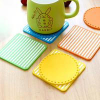 Sous-verre personnalisé tapis en caoutchouc bon marché en silicone sous-verres en liège avec logo tapis de tasse en feutre personnalisé