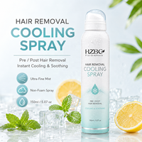 Spray dépilatoire rafraîchissant OEM, sans douleur, avec sensation de fraîcheur pour les peaux sensibles, jambes, aisselles, visage, à l'aloe vera
