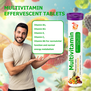 Compléments alimentaires multivitaminés personnalisés aux saveurs naturelles avec acide pantothenique, vitamine B1, comprimés au goût acidulé délicieux - Product Image 2