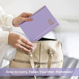 2026 Printed <b>A4</b> <b>Diary</b> Planner with Leather Cover Thick Paper Agenda Book - Product Image 2