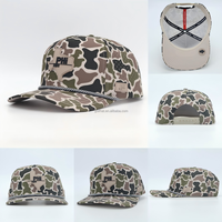 Gorra de Béisbol de 5 Paneles con Corte Láser, Camuflaje, Impermeable, Transpirable, con Logotipo de PVC de Goma para Equipos Deportivos, Personalizable al por Mayor