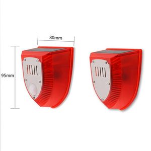 Luz de Seguridad Solar con 6 LED, Alarma de 129db, Luz Estroboscópica de Advertencia Solar, Impermeable, Sensor de Movimiento <span class=keywords><strong>PIR</strong></span> LED, Luz Solar para Granja o Establos - Product Image 2