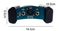 Interface de boîte directe active TopYun AR133, boîte DI pour les performances sur scène de groupe, enregistrement, connecteur XLR