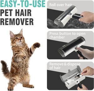 Reusable Pet Hair Remover Roller Set with Cleaning Brush and Scraper for <b>Sofa</b> Carpet Wholesale Factory Vendor - Product Image 3