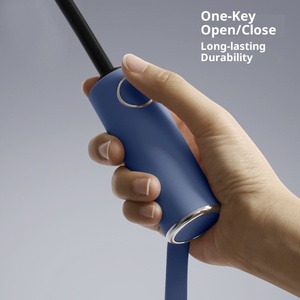 New 264 Bone Trifold Automatic Black Glue Solid Color UV Protection <b>Sunscreen</b> Umbrella for Female - Product Image 3