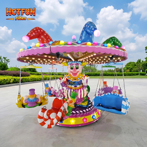 Emocionante Silla Voladora Giratoria para Niños <span class=keywords><strong>de</strong></span> 12 Asientos para Parques <span class=keywords><strong>de</strong></span> Diversiones Interiores y Exteriores, Modelo Joker, en Venta - Product Image 1