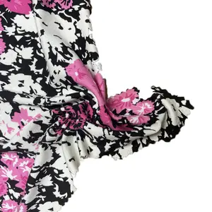 Beautiful Design Low Moq Customized Design 95% Rayon 5%Spandex Custom Printing Prints Fabric