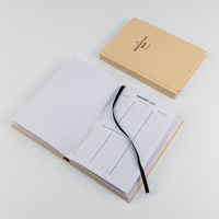 Carnet de notes de qualité supérieure avec couverture rigide en tissu lin, impression offset et bords pulvérisés - Nouveau procédé d'impression