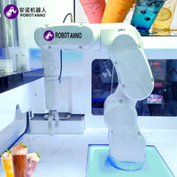 Distributeur automatique de thé au lait et de bubble tea avec bras robotique à 6 axes