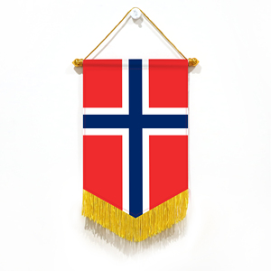 Wholesale Mini Pennant Car Flags Norway Wall Decor <b>Small</b> <b>Ornaments</b> Hanging Digital Printing Satin Material - Product Image 5