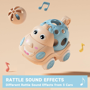 Haute qualité bébé retirer voiture rouleau <span class=keywords><strong>camion</strong></span> jouets doux Rubeer Friction alimenté voiture enfants infantile cadeaux d'anniversaire - Product Image 2