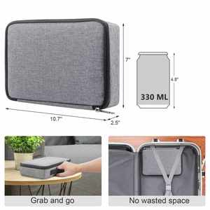 Custom Polyester Adjustable Slots <b>for</b> Multiple <b>Glasses</b> Travel Sunglasses Organizer <b>Case</b> - Product Image 4