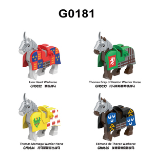 Figurine de <span class=keywords><strong>Chevalier</strong></span> Médiéval, Cheval de Guerre et Sanglier en Mini Blocs – Kit de Construction Éducatif pour Enfants - Product Image 2