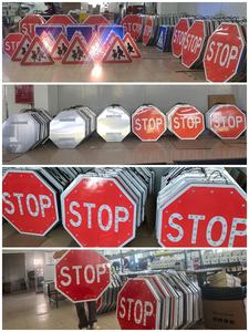 إضاءة ليد مثمنة للتوقف تعمل بالطاقة الشمسية مع إضاءة ليد عالية الوضوح - Product Image 2