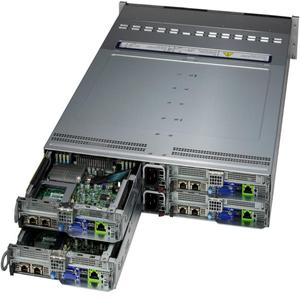 Supermicro BigTwin SuperServer SYS-222BT-HER 2U 4-Node BigTwin พร้อมไดรฟ์ NVMe แบบ Hot-swap ขนาด 1TB จำนวน 8 ตัวต่อโหนด - Product Image 2