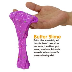 Popular Hot Selling 12Pcs Scented Foam Butter <strong>Slime</strong> wth bubble gum <strong>scent</strong> in PDQ for boys and girls - Product Image 4