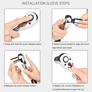 Wholesale 12 in 1 Combination Set Vanadium Steel Torque <b>Ratchet</b> Wrench 1/4 "3/8" 1/2 " Universal Vehicle Cycle <b>Socket</b> Kit - Product Image 4
