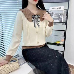 Wholesale Women Knitwear Sweater High Quality <strong>Ladies</strong> Long Sleeve Button <strong>Cardigan</strong> for Girls <strong>Christmas</strong> Sweater - Product Image 6