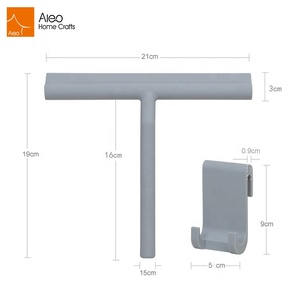 Aleo Spazzola Tergivetro in Silicone Ecologico e Resistente Nera/Grigio-Bianca con Gancio per Pulizia Finestre, Vetri, Specchi, Auto e Pavimenti - Product Image 3