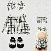 Vêtements en coton en gros pour poupées de 30 cm, tenues quotidiennes, accessoires vestimentaires miniatures pour jouets en peluche et figurines de dessins animés, jouet miniature à l'échelle 1:8