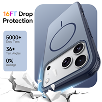 Coque de protection magnétique anti-chute pour iPhone 18 17 Pro Max, compatible avec iPhone 16E 15 14, finition mate 17air