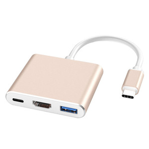 Bán Sỉ Thunderbolt 3 Cáp Nối Đa Cổng 4K 3 Trong 1 Loại C Sang HDTV + Bộ Chuyển Đổi Cáp Usb3.0 Bộ Chia Usb Loại C Máy Tính Xách Tay - Product Image 2