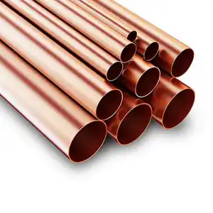 D76.1 * 8mm * 6000mm Longitud sf-cu DIN 1787 Tubo de cobre sin costura en ASTM b280 c12200 Tubo de cobre sin costura