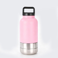 Portable 32oz En Acier Inoxydable Pet Bouteille D'eau Distributeur Direct Potable Bouchon À Vis Étui De Transport Classique pour Camping En Plein Air