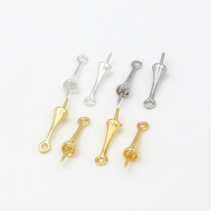 Pince à perles en cuivre plaqué or 18 carats, coupe baguette conique, pour la fabrication de boucles d'oreilles, accessoires de bijoux DIY B30 - Product Image 2
