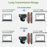 Vente chaude mini scanner de poche lecteur de codes à barres sans fil 2D portable expédition code à barres utilisation du code QR