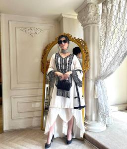 Vestido Kurta Redondo Estampado de Diseñador con Chaqueta, Estampado con Tela de Georgette Sintética para Ropa Étnica de Mujer a Precio de Mayoreo - Product Image 1