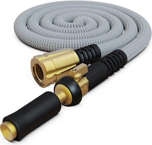 <span class=keywords><strong>Manguera</strong></span> de jardín retráctil Premium de látex, extensible, portátil, Color <span class=keywords><strong>gris</strong></span> - Product Image 2